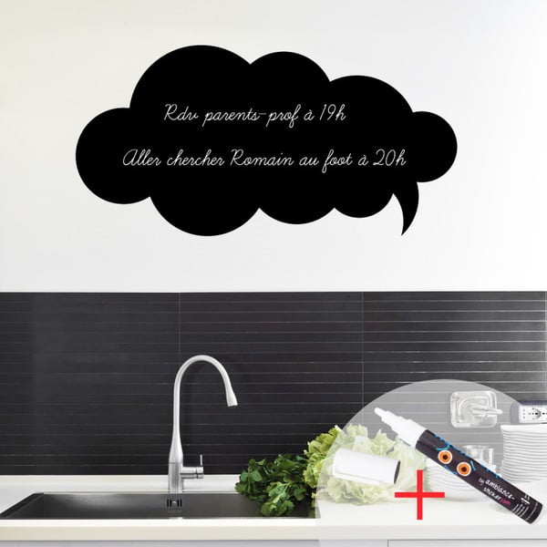 Autocolant tip tablă de scris cu cretă lichidă Fanastick Bubble-image-1
