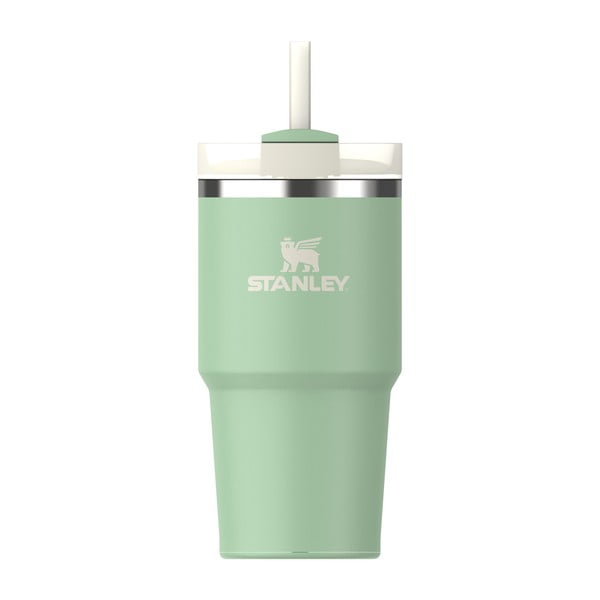 Termos verde salvie cu pai din oțel inoxidabil 600 ml Quencher H2.0 FlowState Tumbler Pistachio – Stanley