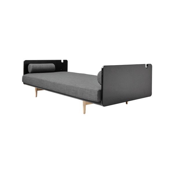 Canapea extensibilă Karup Deva Black/Raw Oak/Granite Grey-image-3