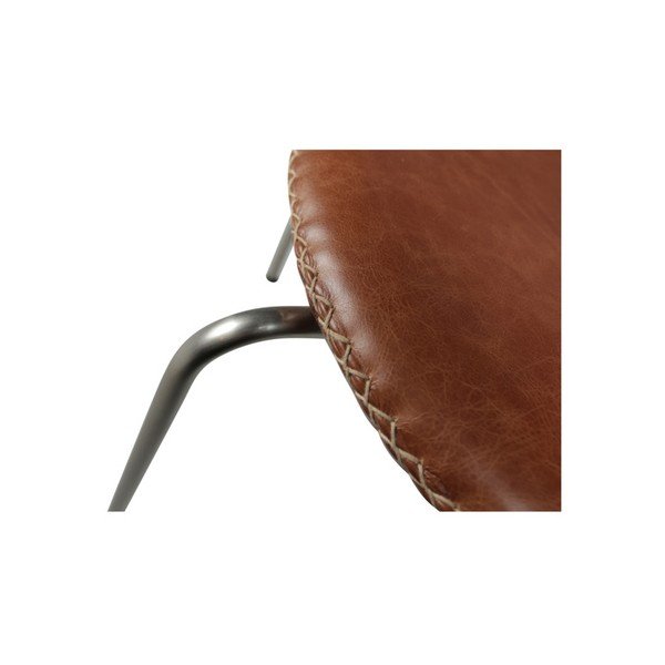 Scaun din piele DAN-FORM Denmark Flair, maro închis-image-3