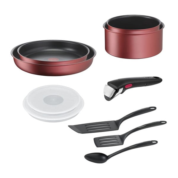 Set de vase pentru gătit 10 buc. din aluminiu INGENIO Daily Chef L3989502 – Tefal-image-2