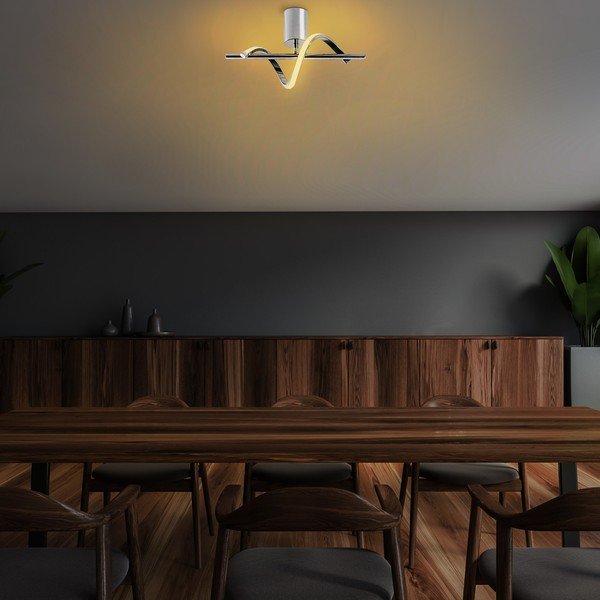 Plafonieră argintie LED 7x41 cm Likma – Opviq lights-image-4