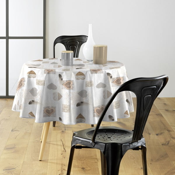 Față de masă lavabilă ø 160 cm Delicia – douceur d'intérieur-image-2