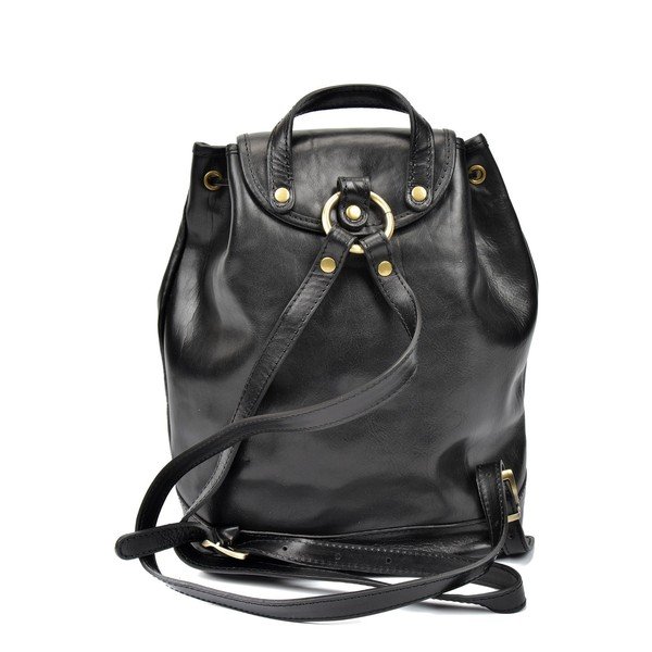 Rucsac din piele Sofia Cardoni Cindy, negru-image-1