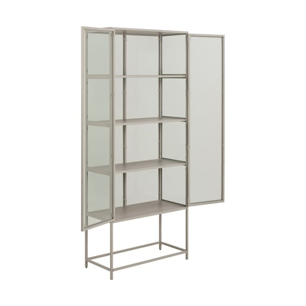 Vitrină gri 77x186x35 cm Seaford – Actona-image-4