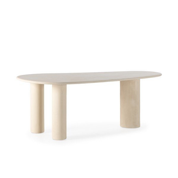 Masă de dining cu aspect de piatră 100x201 cm Daila – MOME