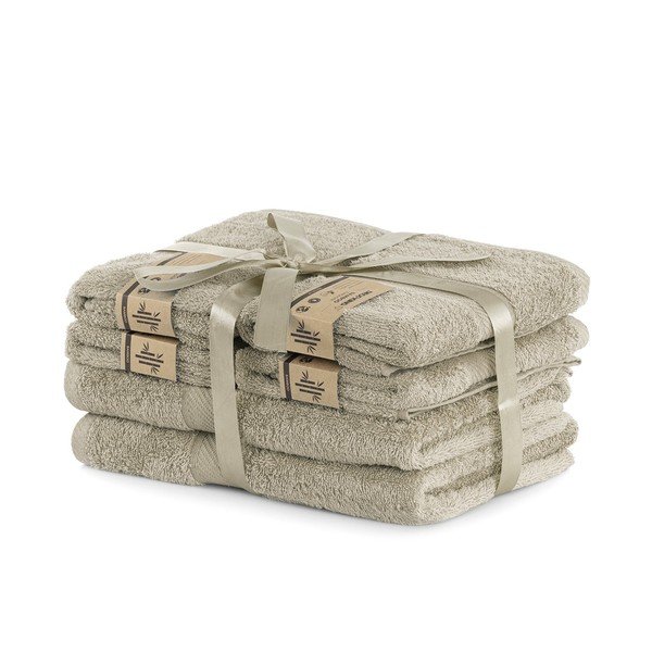 Set 6 prosoape DecoKing Bamby Beige, bej-image-1