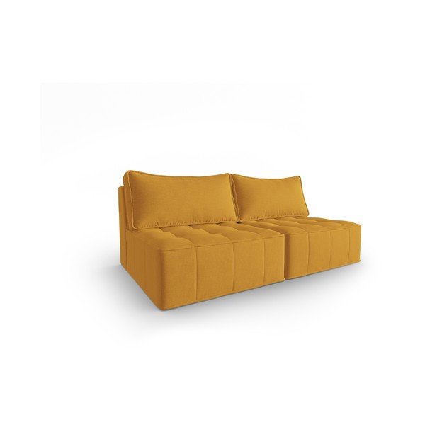 Canapea galbenă 160 cm Mike – Micadoni Home-image-2