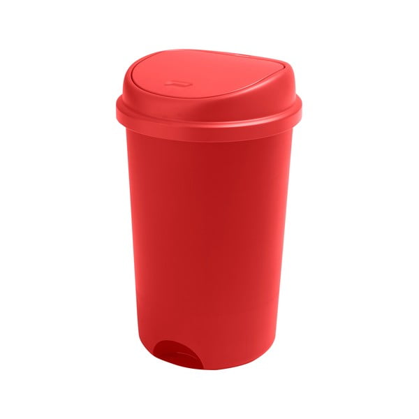 Coș de gunoi cu capac Addis, înălțime 64,5 cm, roșu