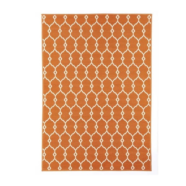 Covor adecvat pentru exterior Floorita Trellis, 160 x 230 cm, portocaliu