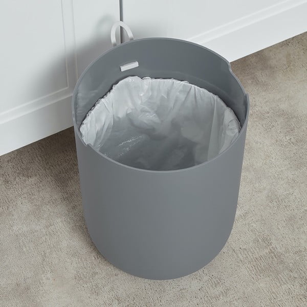 Coș de gunoi Addis Sensoric, 8 l, gri deschis-image-4