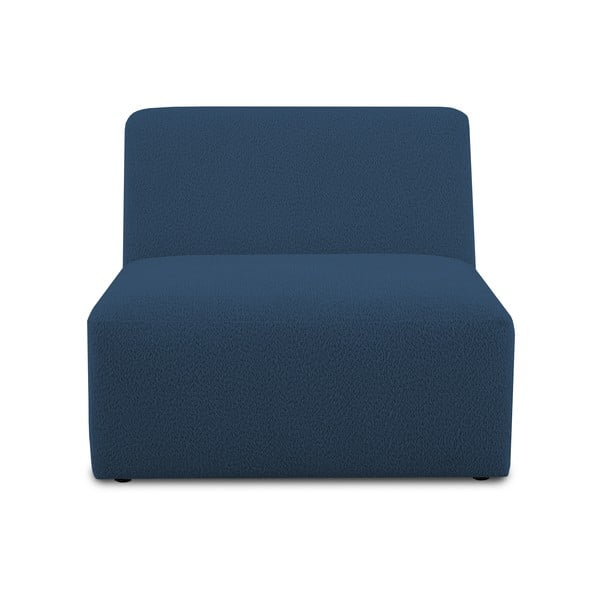 Modul pentru canapea albastru închis cu tapițerie din stofă bouclé (de mijloc) Roxy – Scandic