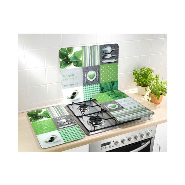 Protecție din sticlă pentru aragaz Wenko Menu, 2 buc.-image-1