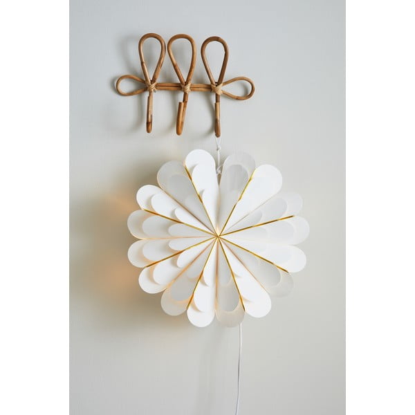 Decorațiune luminoasă albă ø 45 cm  cu model de Crăciun Marigold – Markslöjd-image-1