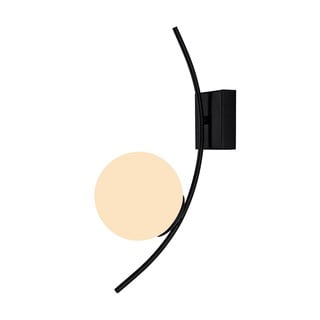 Aplică de perete Squid Lighting Yay, înălțime 44 cm, negru