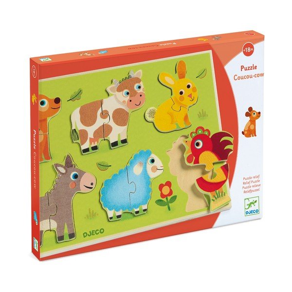 Puzzle din lemn Djeco „Animale domestice”-image-2