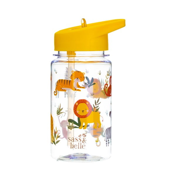 Sticlă apă cu pai pentru copii Sass & Belle Drink Up Safari, 400 ml-image-3
