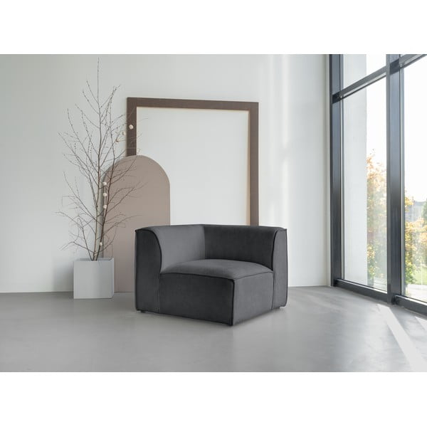 Modul pentru canapea gri (cu colț variabil) Flex Felix – Miuform-image-1