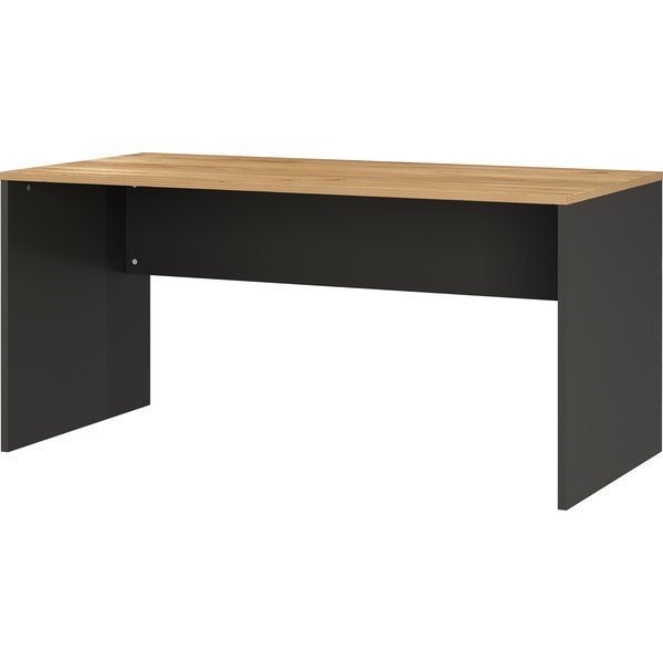 Birou cu aspect de stejar 158x79 cm Ancona - Germania-image-1