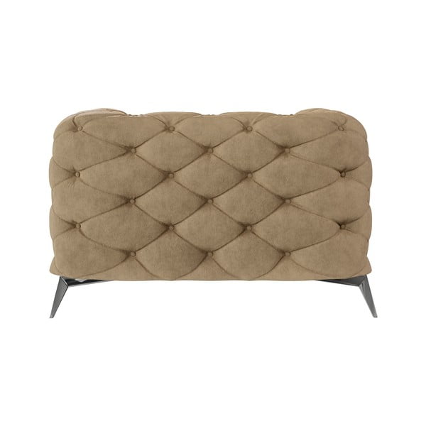 Fotoliu maro deschis cu tapițerie din catifea Chelsea – Ropez-image-2