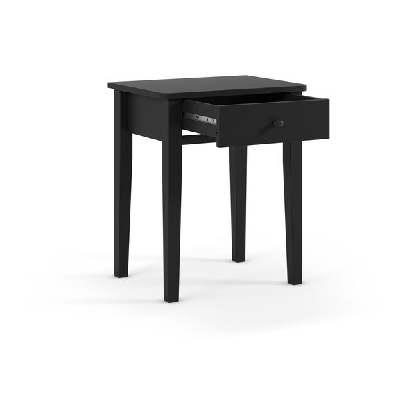 Noptieră neagră cu aspect mat Bart – Marckeric-image-3