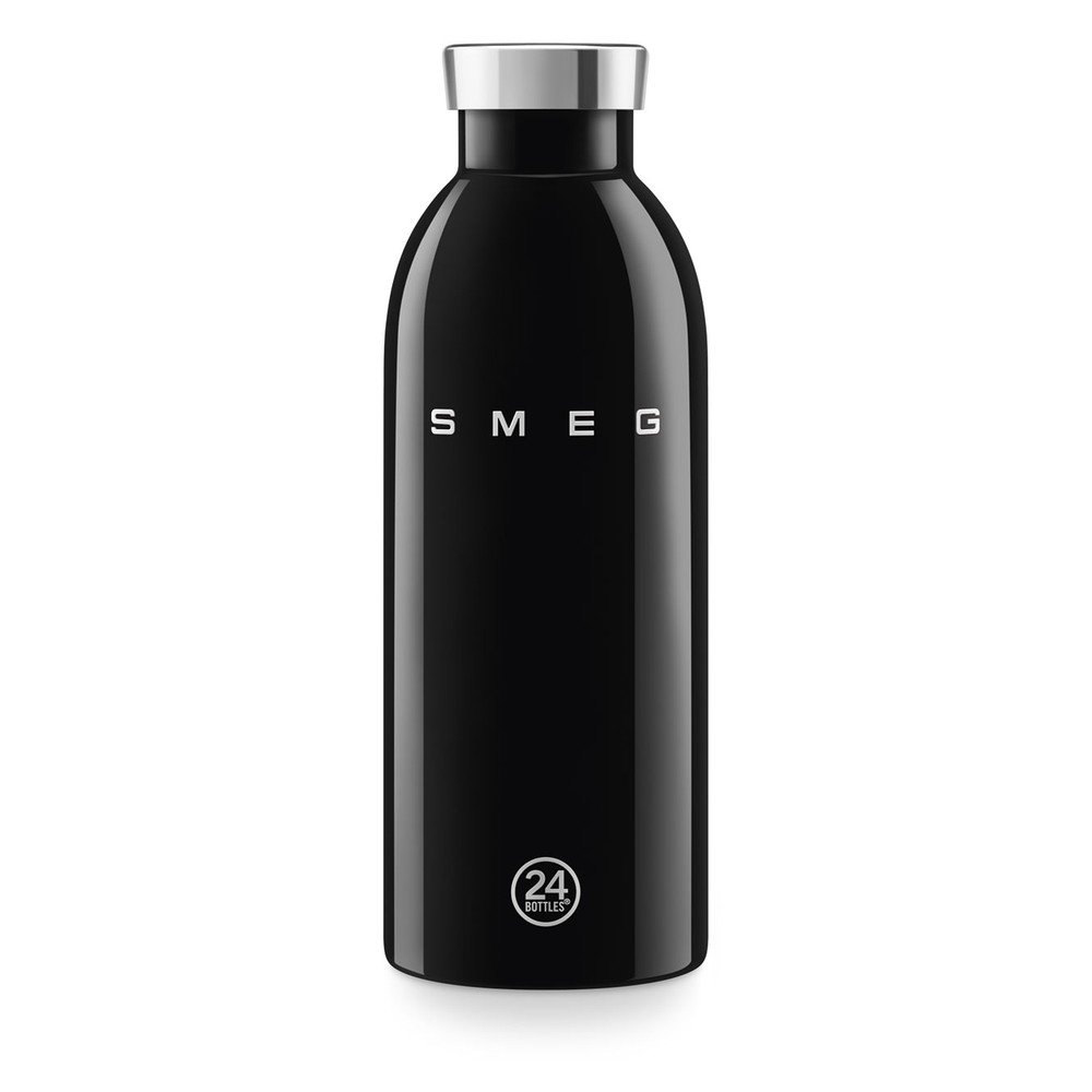 Sticlă termică neagră din oțel inoxidabil 500 ml 24BOTTLES – SMEG