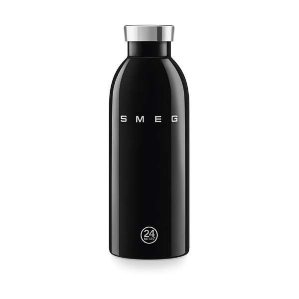 Sticlă termică neagră din oțel inoxidabil 500 ml 24BOTTLES – SMEG