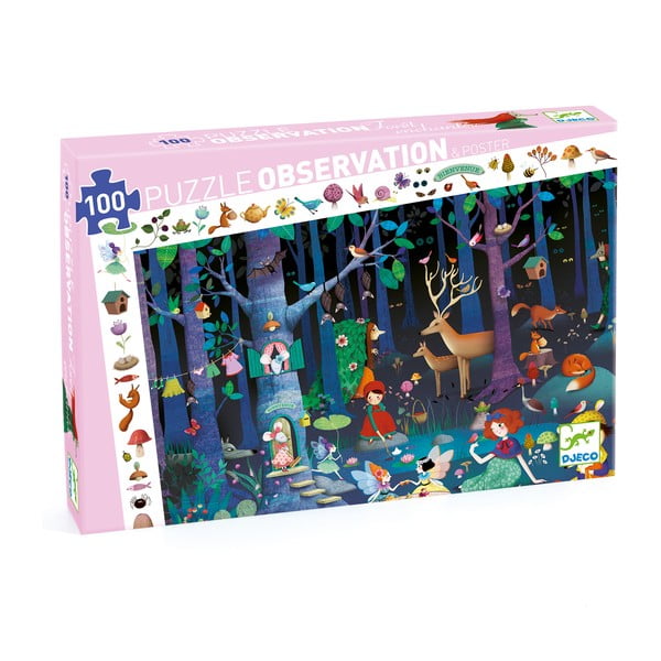 Puzzle pentru copii Djeco Observation Pădure Basm