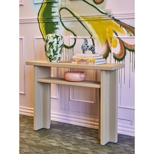 Masă consolă în culoare naturală din lemn de brad 32x110 cm Cupa – Bloomingville-image-1