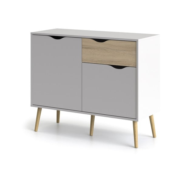 Comodă Tvilum Oslo, 99x82 cm, alb-image-2