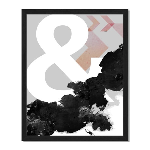 Tablou înrămat Liv Corday Scandi And Black, 40 x 50 cm
