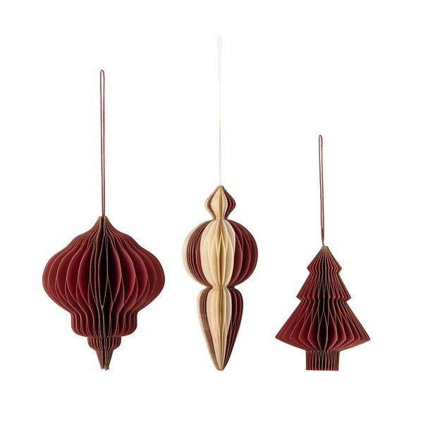 Ornamente de Crăciun 3 buc. din hârtie ø 10 cm Tinkle – Bloomingville