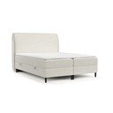 Pat boxspring crem cu spațiu de depozitare 180x200 cm Melba – Maison de Rêve