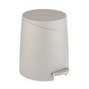 Coș de gunoi taupe cu pedală din plastic 3 l Portes – Allstar