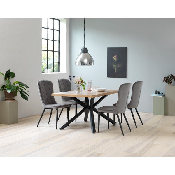 Scaun dining Unique Furniture Hudson, gri-image-1