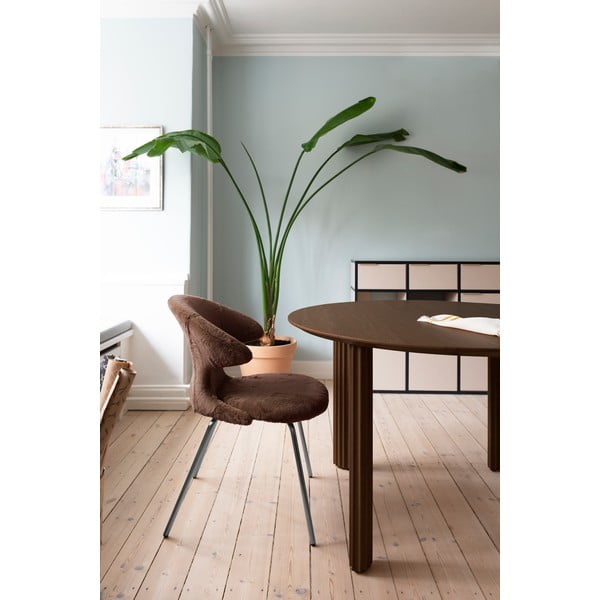 Masă de dining rotundă din lemn masiv de stejar ø 120 cm Comfort Circle – UMAGE-image-1