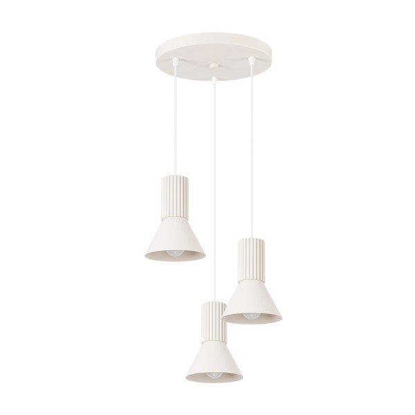 Lustră bej din metal ø 30 cm Niru – Sollux