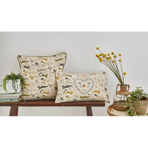 Pernă din bumbac Cooksmart ® Woodland, 45 x 45 cm-image-4