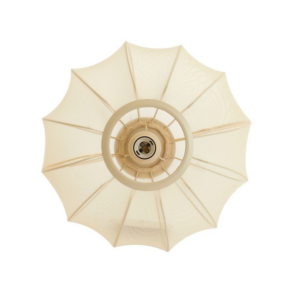 Plafonieră crem cu abajur textil ø 40 cm Plumalia – Light & Living-image-2