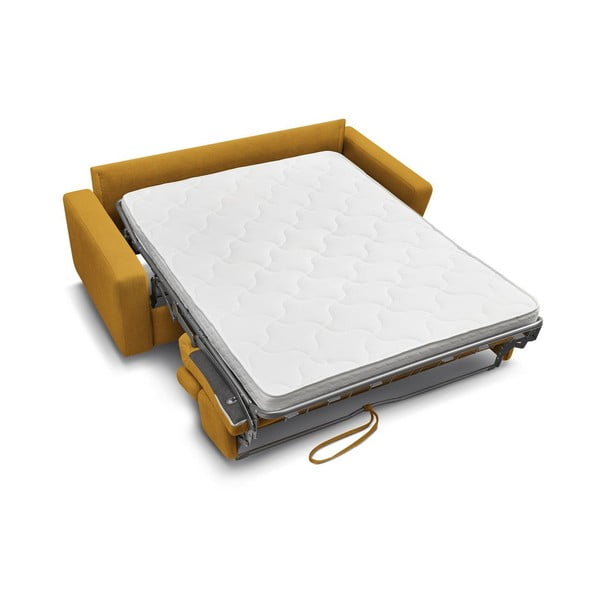 Canapea galben-muștar extensibilă 195 cm Monaco – Bobochic Paris-image-4