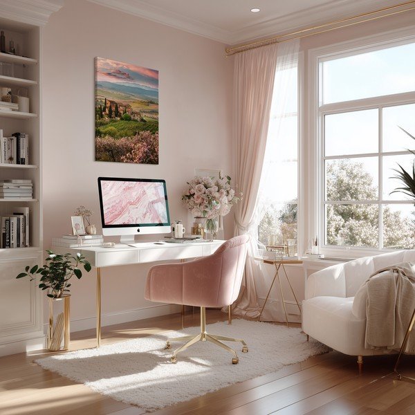 Tablou 60x80 cm Pink Tuscany – Styler-image-1