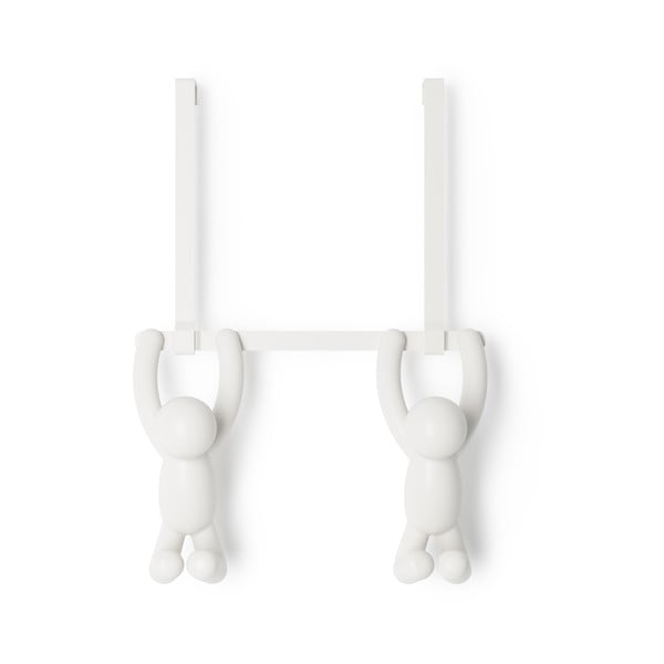 Cuier de ușă alb din plastic 22 cm Buddy – Umbra-image-3