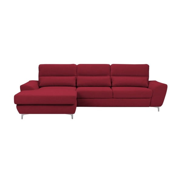 Canapea extensibilă Windsor & Co Sofas Omega, roşu, partea stângă