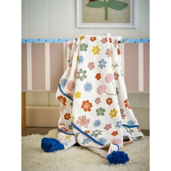 Pătură pentru copii din bumbac reciclat 130x160 cm Cherry – Bloomingville Mini-image-1