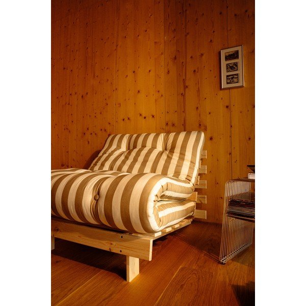 Fotoliu bej/crem de tip futon/din lemn Roots – Karup-image-3