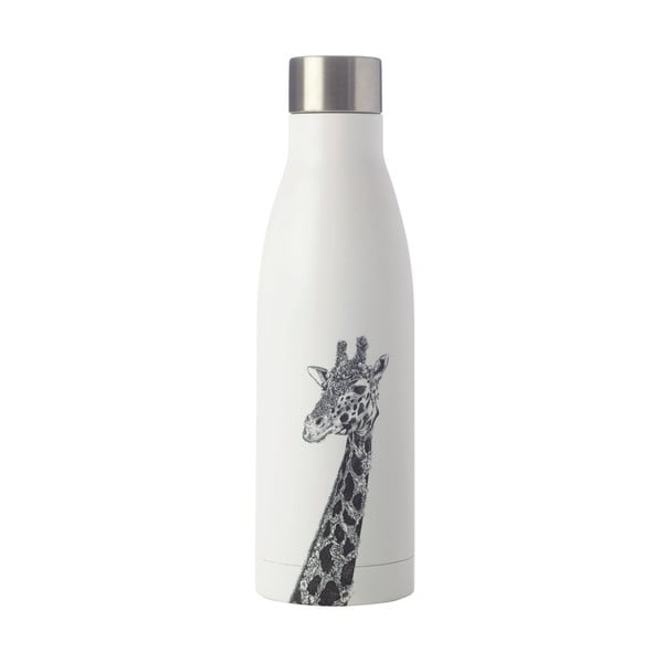 Sticlă termos din inox Maxwell & Williams Marini Ferlazzo Giraffe, 500 ml, alb