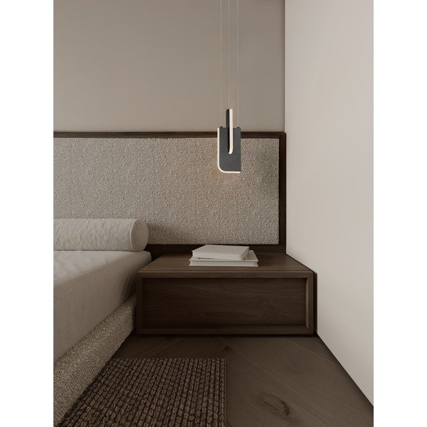 Lustră gri deschis LED cu intensitate reglabilă din metal Totem – Nova Luce-image-1