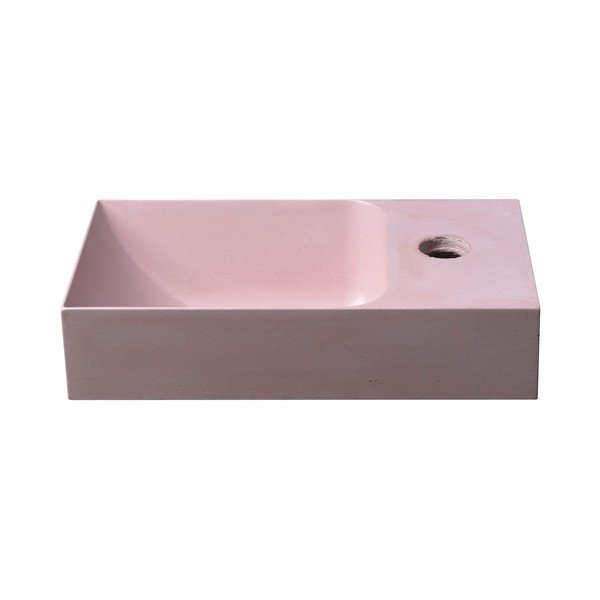 Chiuvetă mică pentru WC roz din beton 31x17 cm Piccolino – Sapho-image-3