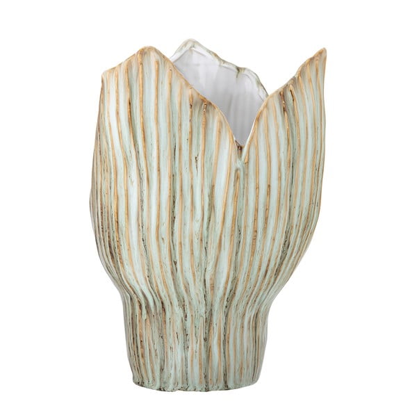 Vază verde-deschis din gresie (înălțime 30 cm) Mahira – Bloomingville-image-3