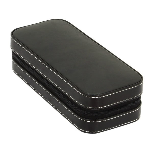 Cutie pentru ceas Friedrich Lederwaren Bond, negru-image-1